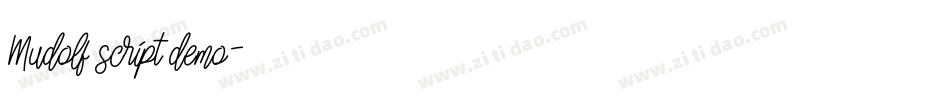 Mudolf script demo字体转换
